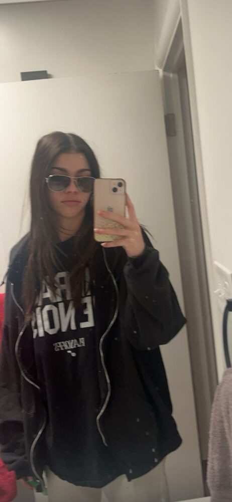 Paris mirror selfie in sunglasses